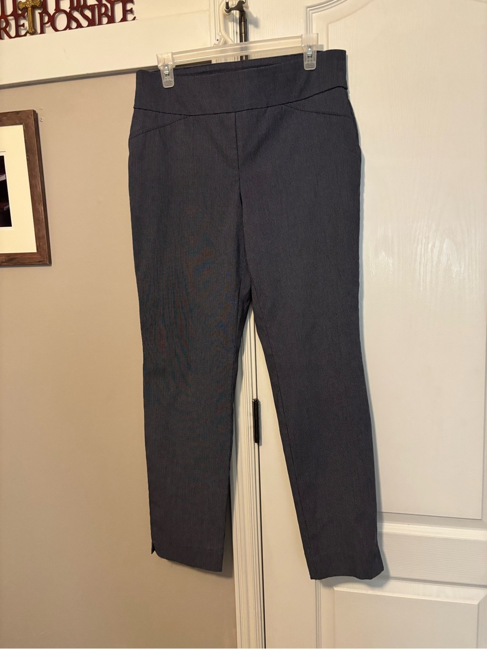 Charter Club Slim Cropped Ankle Pants in Navy
